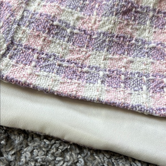 NWT Zara Purple, White, Pink tweed Bustier corset Top - Picture 6 of 8